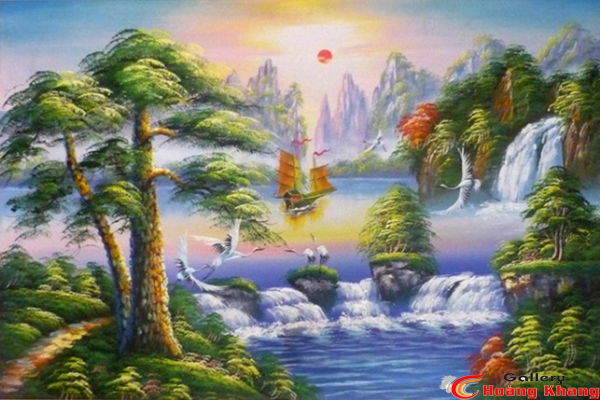 Tranh Núi - Nước - Phong Thuỷ